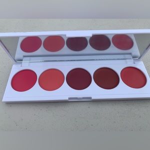 Rhubarb and Rose creamy lip and cheek palette by seraphine botanicals
